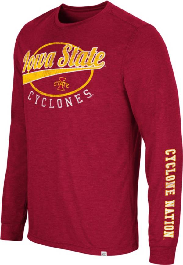 Colosseum Men's Iowa State Cyclones Cardinal Far Out! Long Sleeve T-Shirt product image
