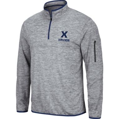 sorry, Colosseum Men's Xavier Musketeers Grey Quarter-Zip Pullover Shirt is currently out of stock