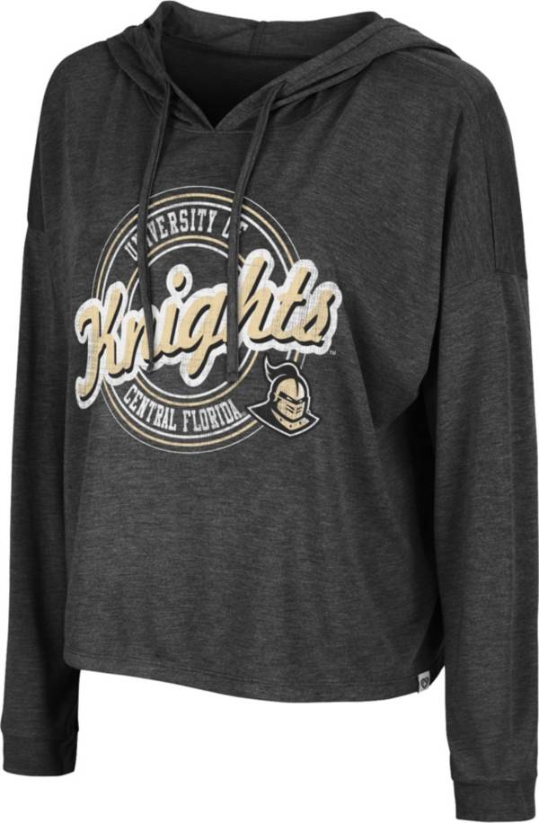 Colosseum Women's UCF Knights Black Cody Meet & Greet Hooded Long Sleeve T-Shirt