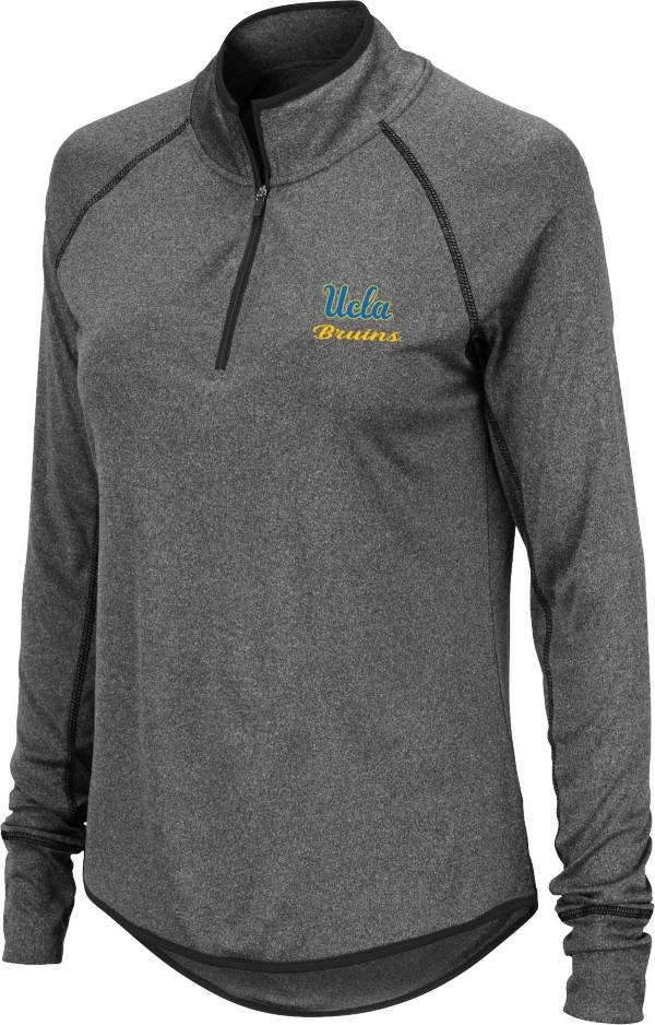 Colosseum Women's UCLA Bruins Grey Stingray Quarter-Zip Shirt product image