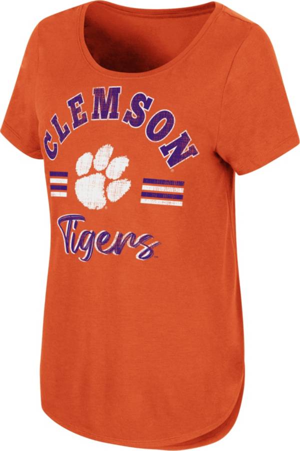 Colosseum Women's Clemson Tigers Orange Shaka Scoop-Neck T-Shirt product image