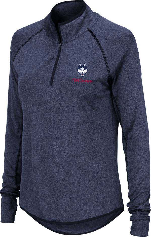 Colosseum Women's UConn Huskies Blue Stingray Quarter-Zip Shirt
