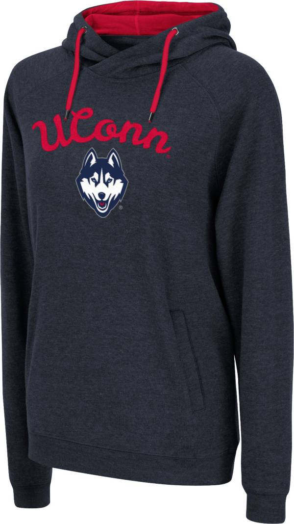 Colosseum Women's UConn Huskies Blue Pullover Hoodie