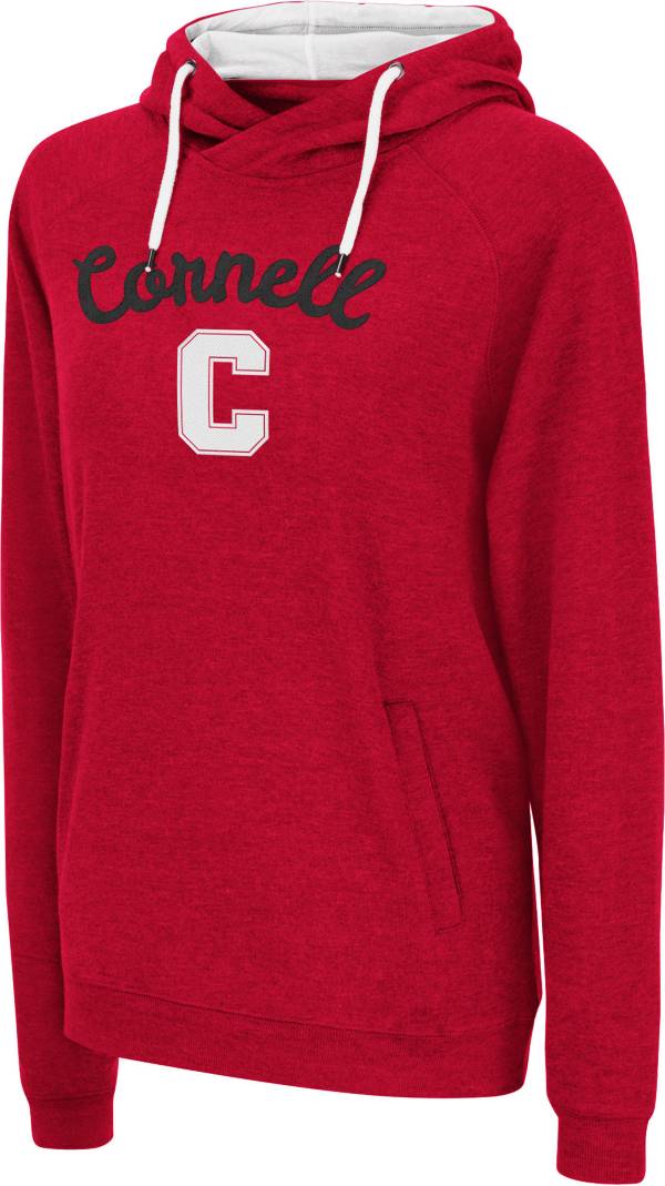 Colosseum Women's Cornell Big Red Carnelian Funnel Pullover Hoodie