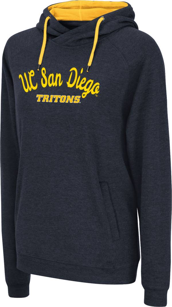 Colosseum Women's UC San Diego Tritons Navy Funnel Pullover Hoodie