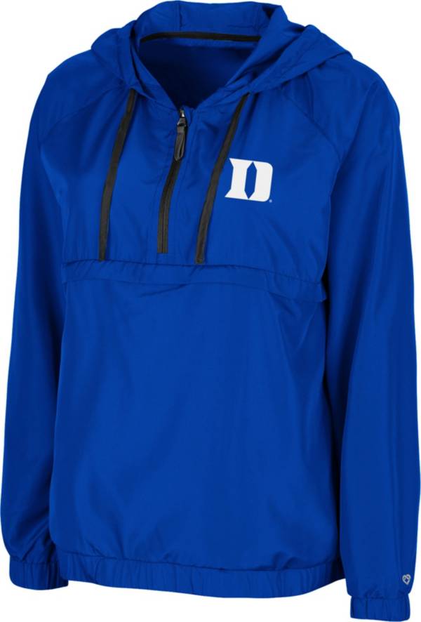 Colosseum Women's Duke Blue Devils Duke Blue Doodling Packable Quarter-Zip Anorak