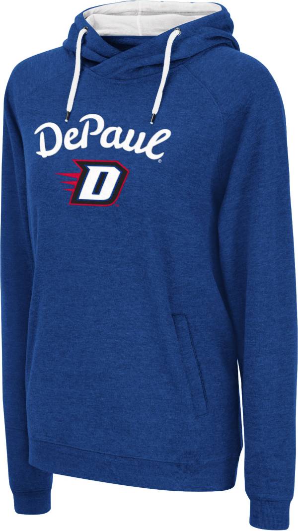 Colosseum Women's DePaul Blue Demons Royal Blue Funnel Pullover Hoodie