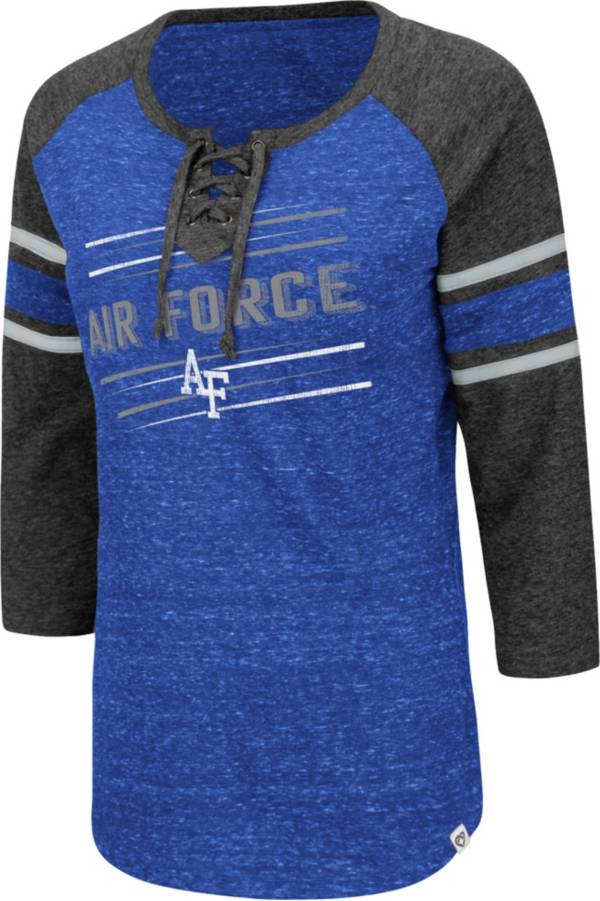 Colosseum Women's Air Force Falcons Blue Pasadena ¾ Sleeve T-Shirt product image
