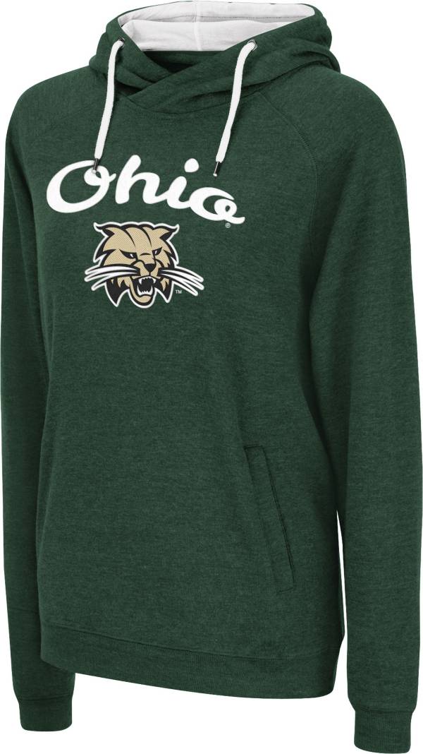 Colosseum Women's Ohio Bobcats Green Pullover Hoodie