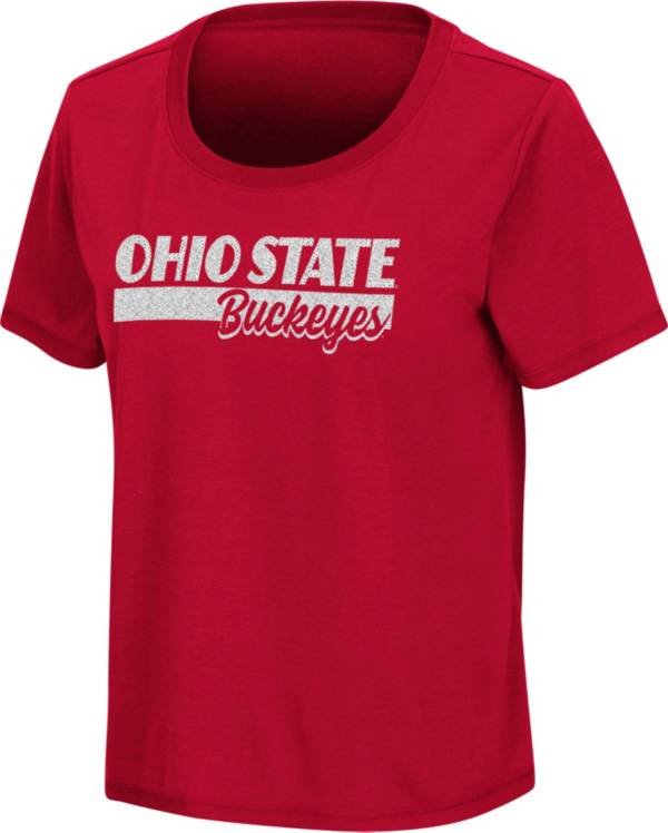Colosseum Women's Ohio State Buckeyes Scarlet Regina Scoop-Neck T-Shirt product image