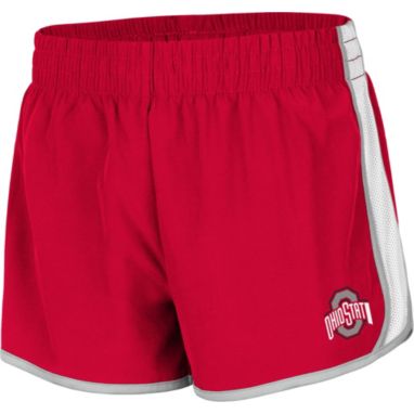 sorry, Colosseum Women's Ohio State Buckeyes Scarlet The Plastics Woven Shorts is currently out of stock