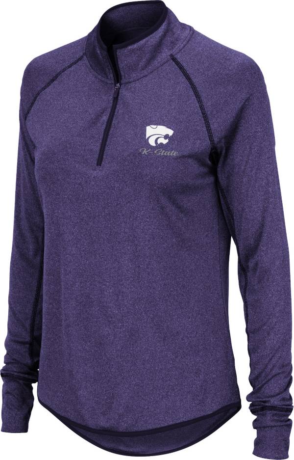 Colosseum Women's Kansas State Wildcats Purple Stingray Quarter-Zip Shirt product image