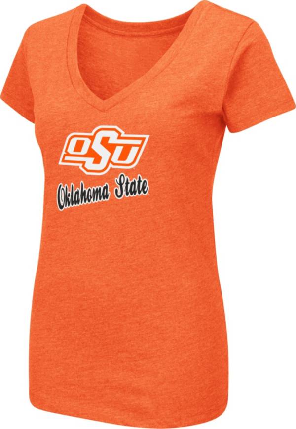 Colosseum Women's Oklahoma State Cowboys Orange Dual Blend V-Neck T-Shirt product image