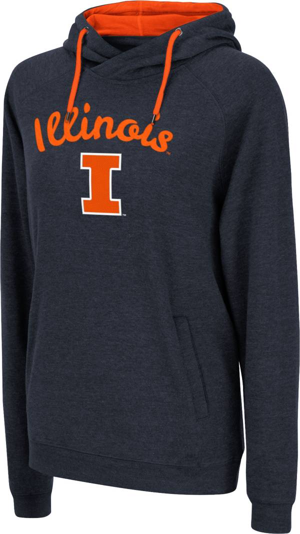 Colosseum Women's Illinois Fighting Illini Blue Pullover Hoodie