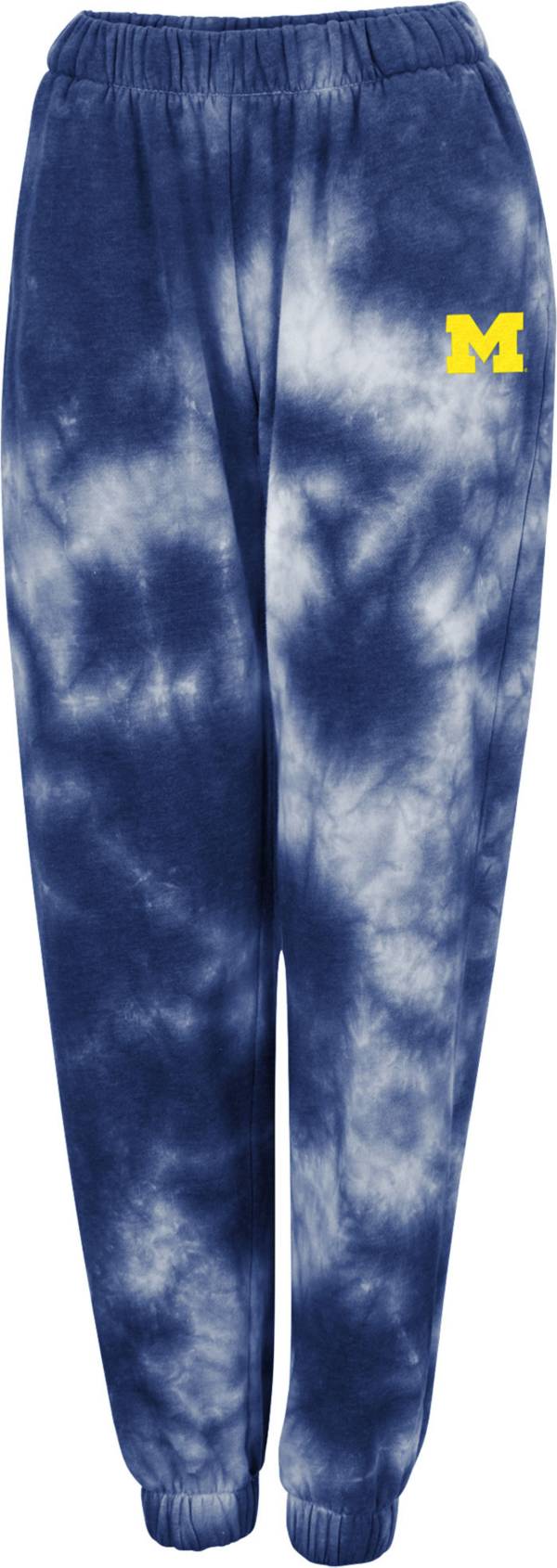 Colosseum Women's Michigan Wolverines Navy Tie-Dye Joggers