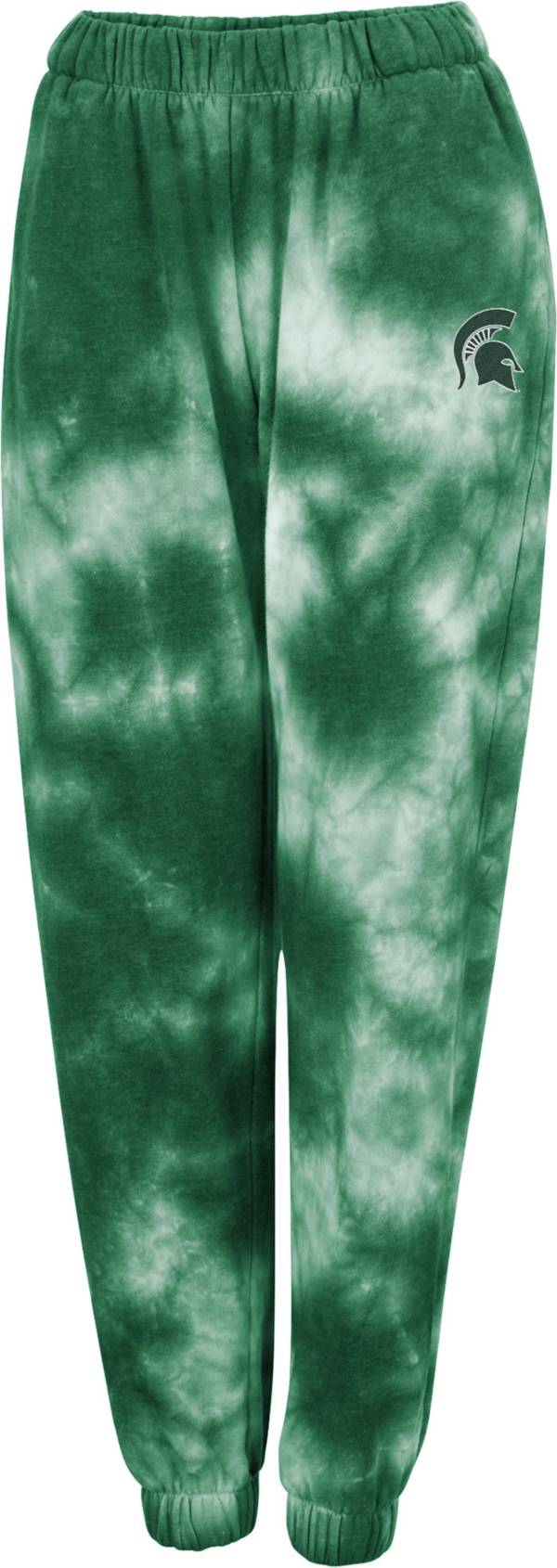 Colosseum Women's Michigan State Spartans Green Tie-Dye Joggers