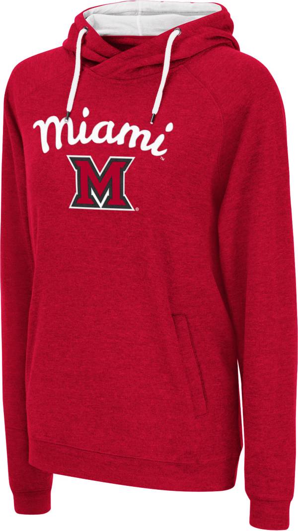 Colosseum Women's Miami RedHawks Red Pullover Hoodie