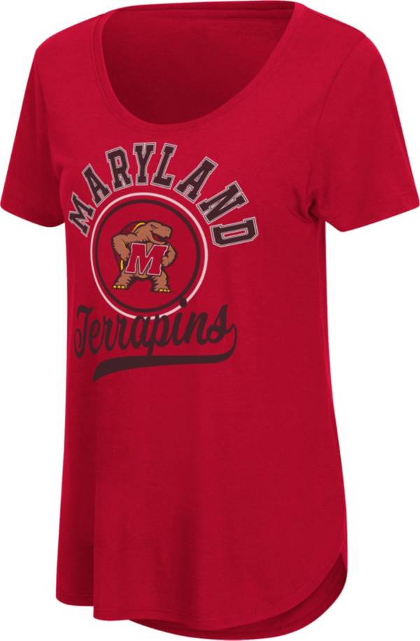 Colosseum Women's Maryland Terrapins Red Scoop-Neck T-Shirt product image