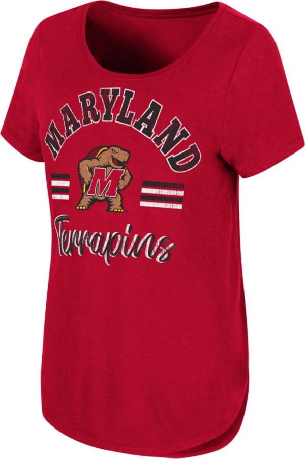 Colosseum Women's Maryland Terrapins Red Shaka Scoop-Neck T-Shirt product image
