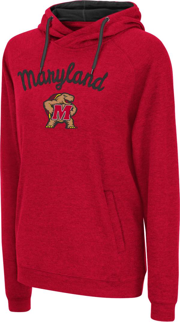 Colosseum Women's Maryland Terrapins Red Pullover Hoodie product image
