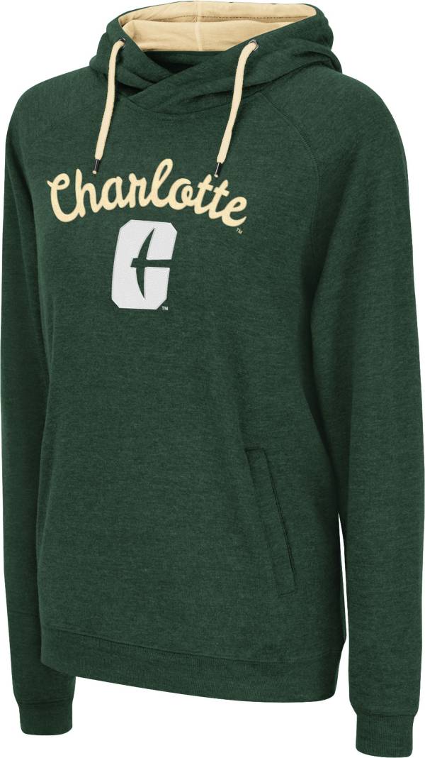 Colosseum Women's Charlotte 49ers Green Pullover Hoodie