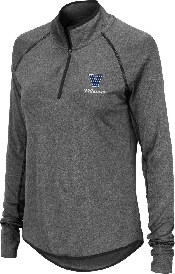 Colosseum Women's Villanova Wildcats Grey Stingray Quarter-Zip Shirt product image