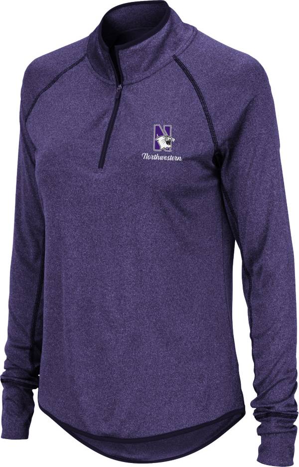 Colosseum Women's Northwestern Wildcats Purple Stingray Quarter-Zip Shirt product image