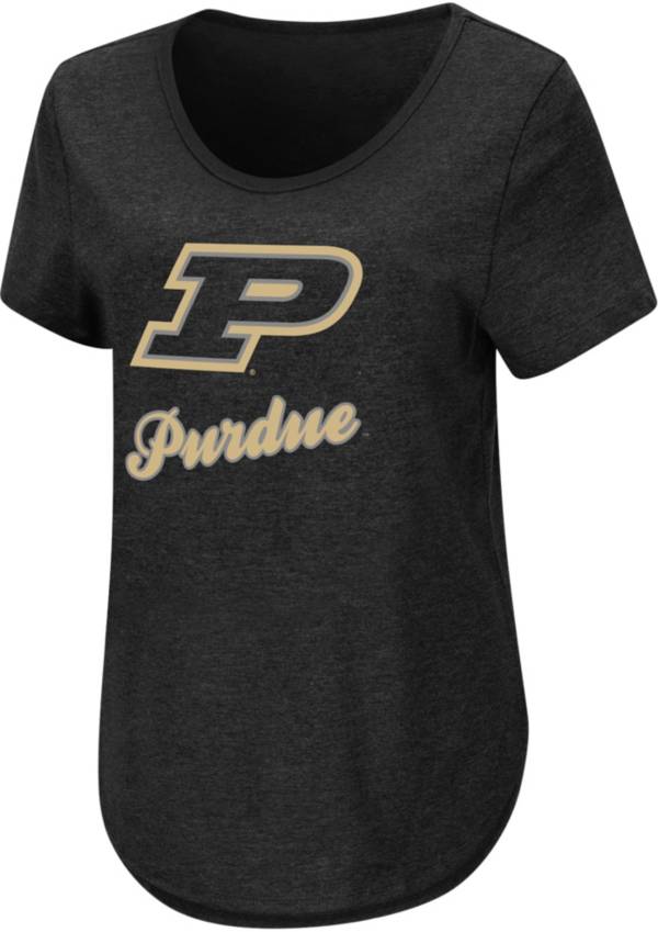 Colosseum Women's Purdue Boilermakers Black T-Shirt