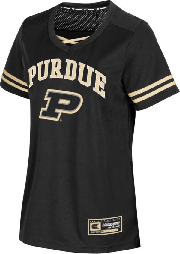 Colosseum Women's Purdue Boilermakers Black Jersey T-Shirt