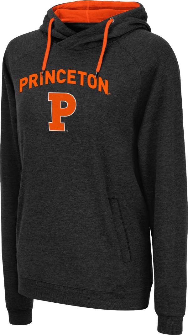 Colosseum Women's Princeton Tigers Black Funnel Pullover Hoodie