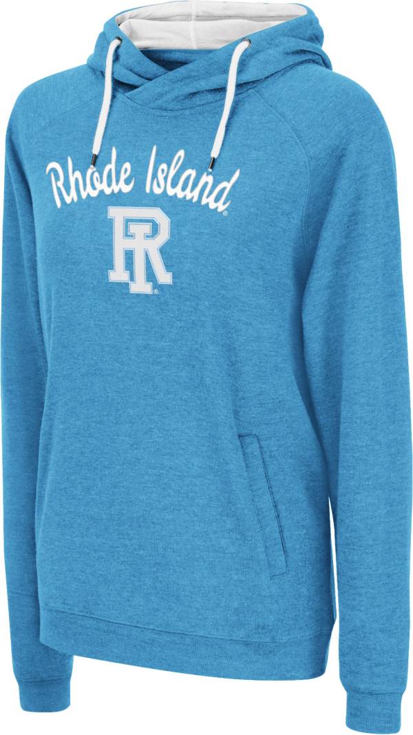 Colosseum Women's Rhode Island Rams Blue Pullover Hoodie