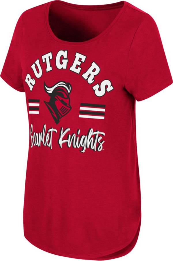 Colosseum Women's Rutgers Scarlet Knights Scarlet Shaka Scoop-Neck T-Shirt