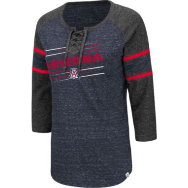 sorry, Colosseum Women's Arizona Wildcats Navy Pasadena ¾ Sleeve T-Shirt is currently out of stock