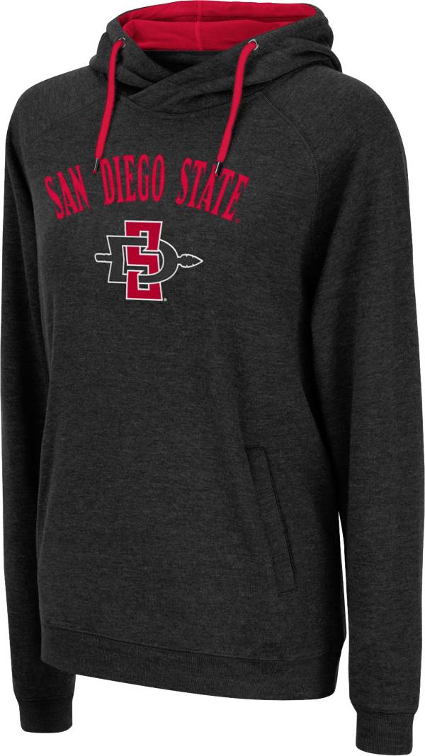 Colosseum Women's San Diego State Aztecs Black Pullover Hoodie