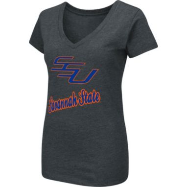 sorry, Colosseum Women's Savannah State Tigers Black Dual Blend V-Neck T-Shirt is currently out of stock