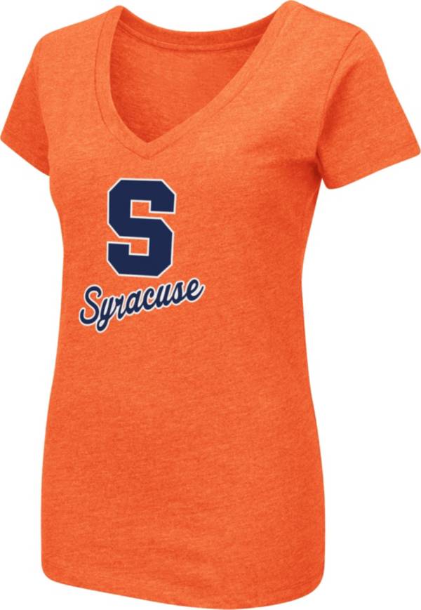 Colosseum Women's Syracuse Orange Orange Dual Blend V-Neck T-Shirt