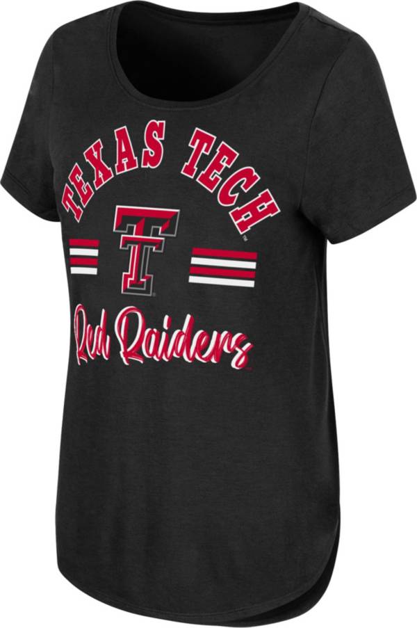 Colosseum Women's Texas Tech Red Raiders Black Shaka Scoop-Neck T-Shirt product image