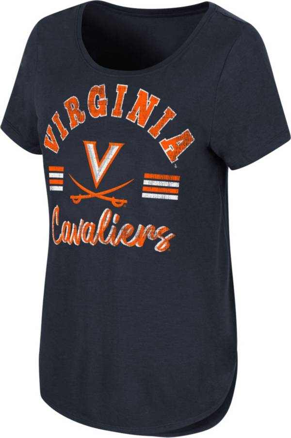 Colosseum Women's Virginia Cavaliers Blue Shaka Scoop-Neck T-Shirt product image
