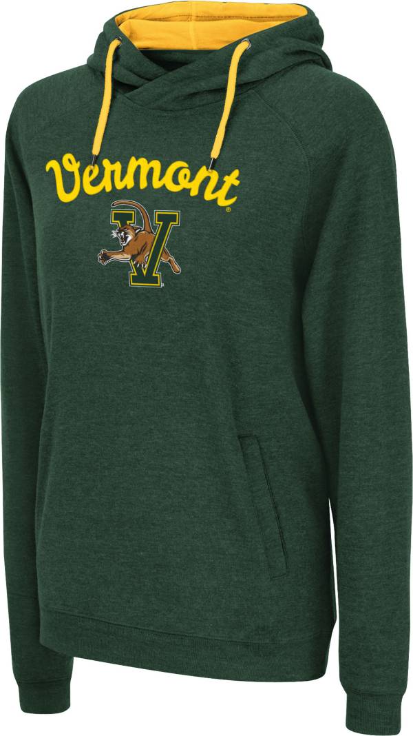 Colosseum Women's Vermont Catamounts Green Pullover Hoodie