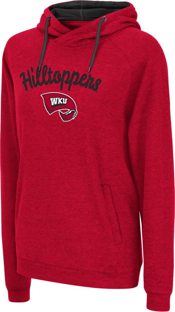 Colosseum Women's Western Kentucky Hilltoppers Red Pullover Hoodie