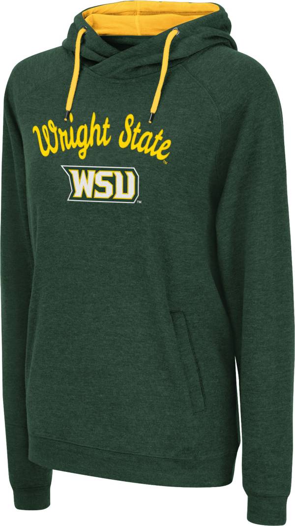 Colosseum Women's Wright State Raiders Green Pullover Hoodie