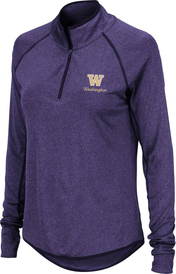 Colosseum Women's Washington Huskies Purple Stingray Quarter-Zip Shirt product image