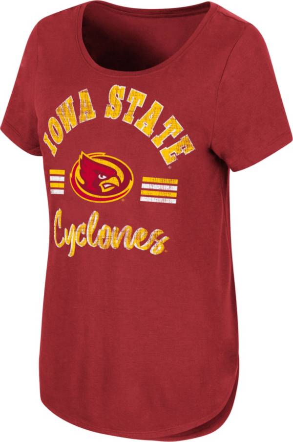 Colosseum Women's Iowa State Cyclones Cardinal Shaka Scoop-Neck T-Shirt