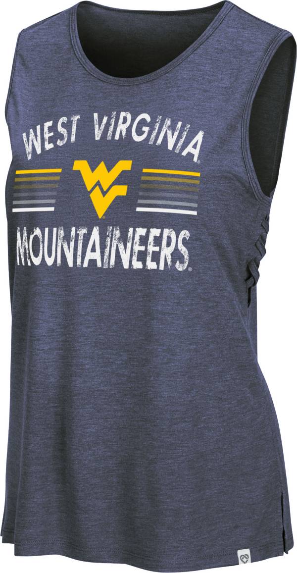 Colosseum Women's West Virginia Mountaineers Blue Coach Carr Tank Top