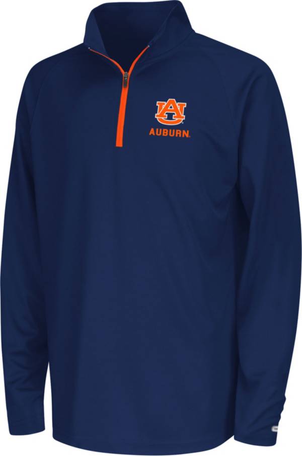 Colosseum Youth Auburn Tigers Blue Quarter-Zip Pullover Shirt product image