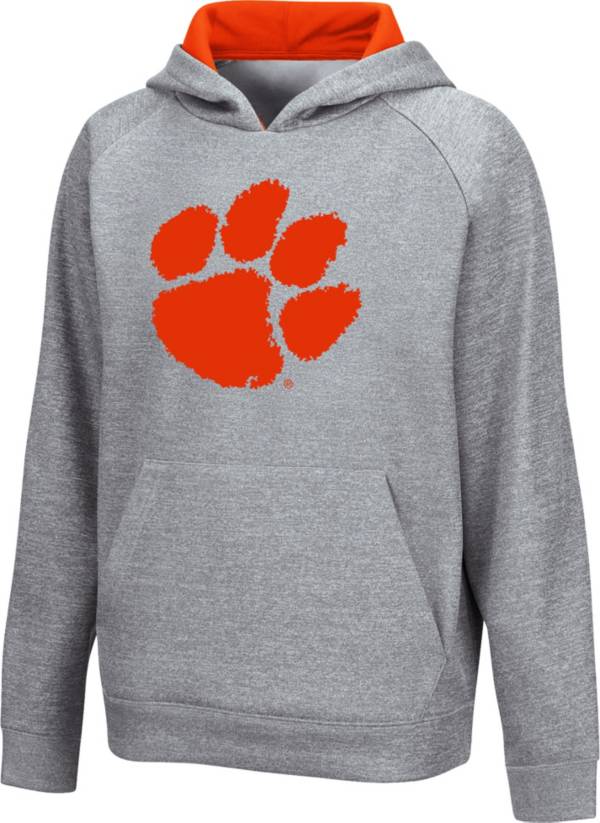 Colosseum Youth Clemson Tigers Grey Pullover Hoodie