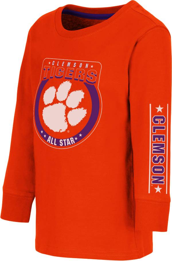 Colosseum Toddler Clemson Tigers Orange Long Sleeve T-Shirt