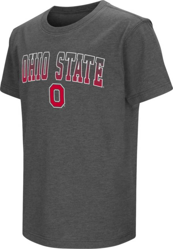 Colosseum Youth Ohio State Buckeyes Grey Dual Blend T-Shirt product image