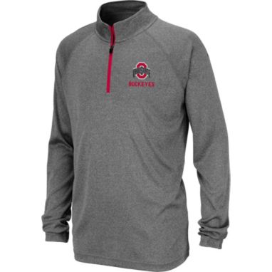 sorry, Colosseum Youth Ohio State Buckeyes Grey Quarter-Zip Pullover Shirt is currently out of stock