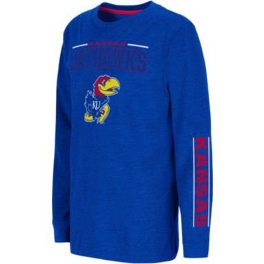 sorry, Colosseum Youth Kansas Jayhawks Blue West Long Sleeve T-Shirt is currently out of stock